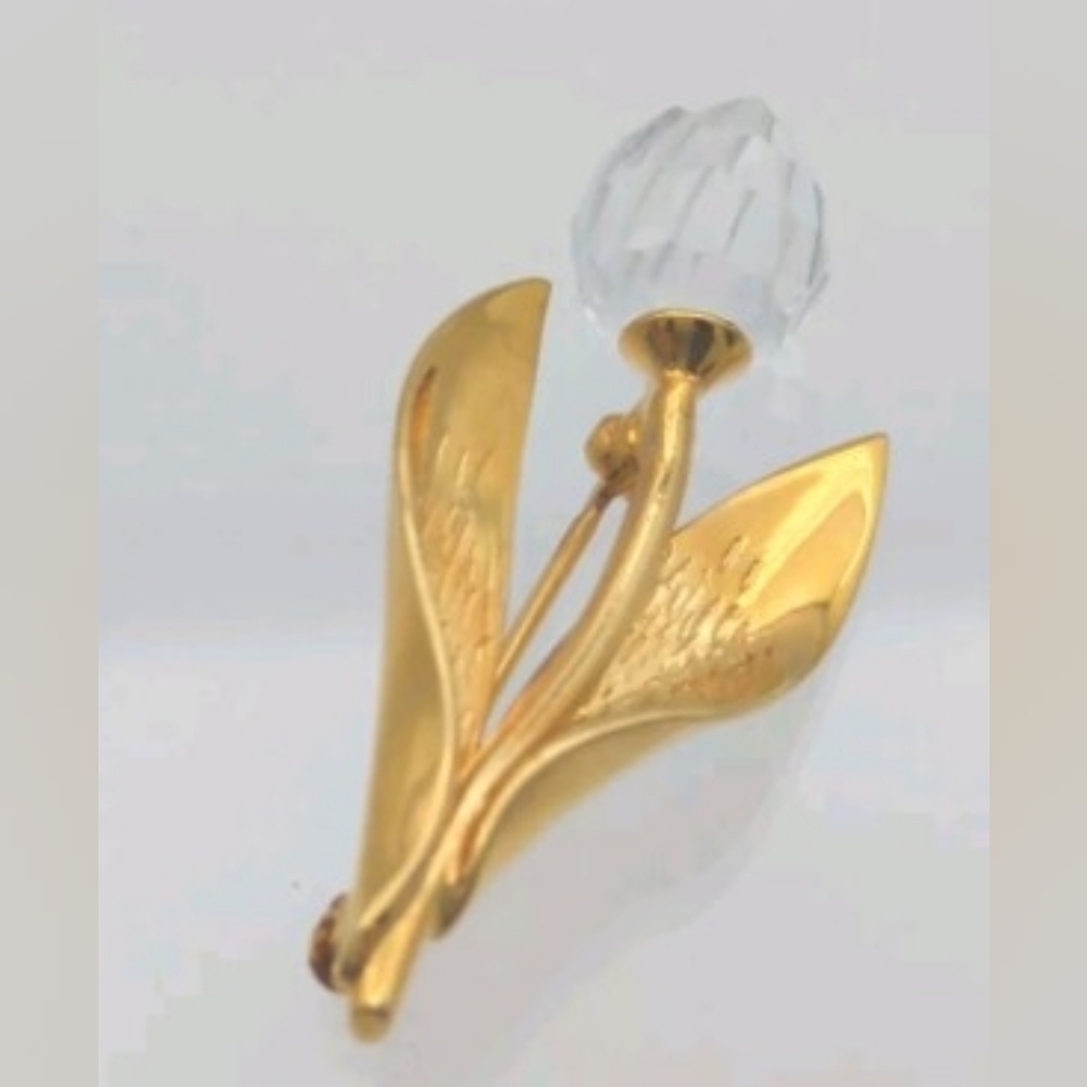 Swarovski Crystal Tulip Pin Brooch